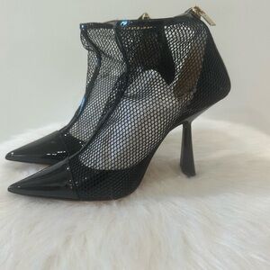 Jimmy Choo Black Mesh Heels